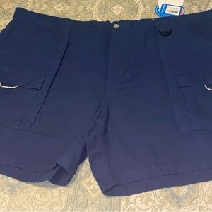 COLUMBIA PFG BREWHA CARGO BLUE SHORTS MENS SZ 4X New
